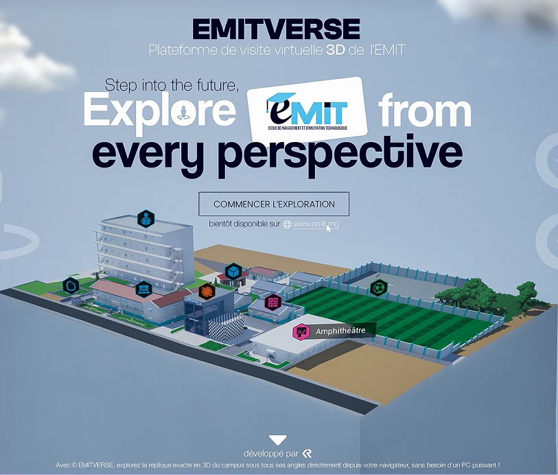 Aperçu du projet interactif 3D de l’EMIT